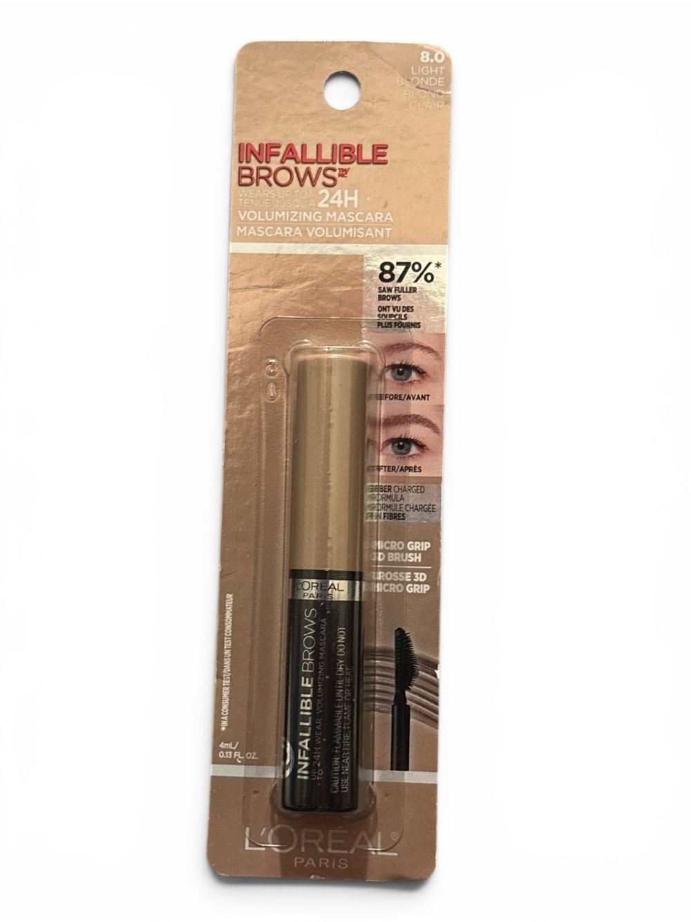 L'Oréal Infallible Brows Volumizing Brow Mascara - Light Blonde
